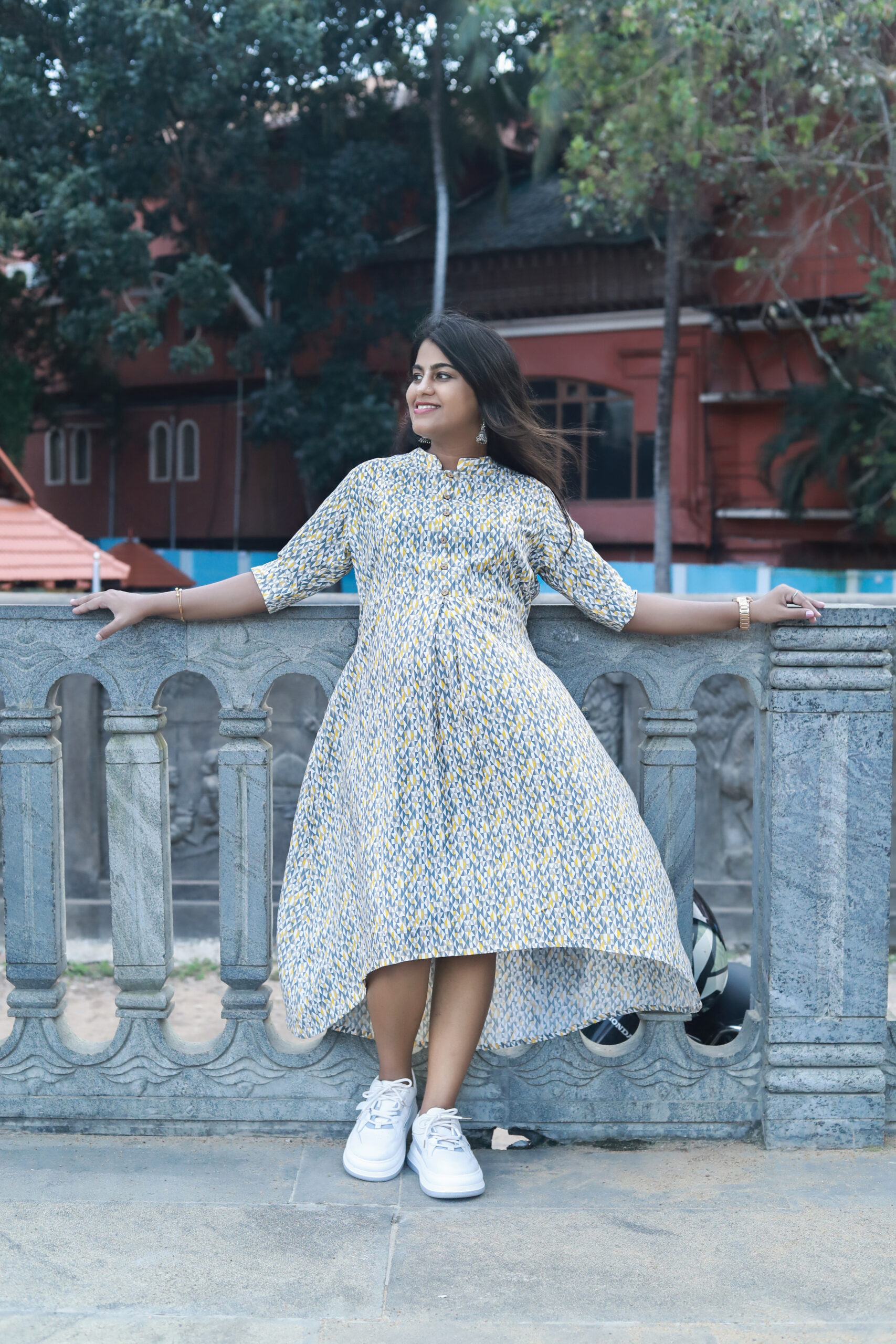 Rayon High Low Long Kurtis, Pattern : Printed, Occasion : Casual Wear at Rs  800 / Piece in Delhi